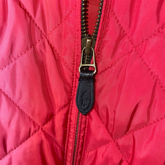 Ralph Lauren Sport Quilted Stitched Red Jacket - Picture 8 of 9